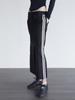 Holpeipeo Two-Line Long Skirt - Black