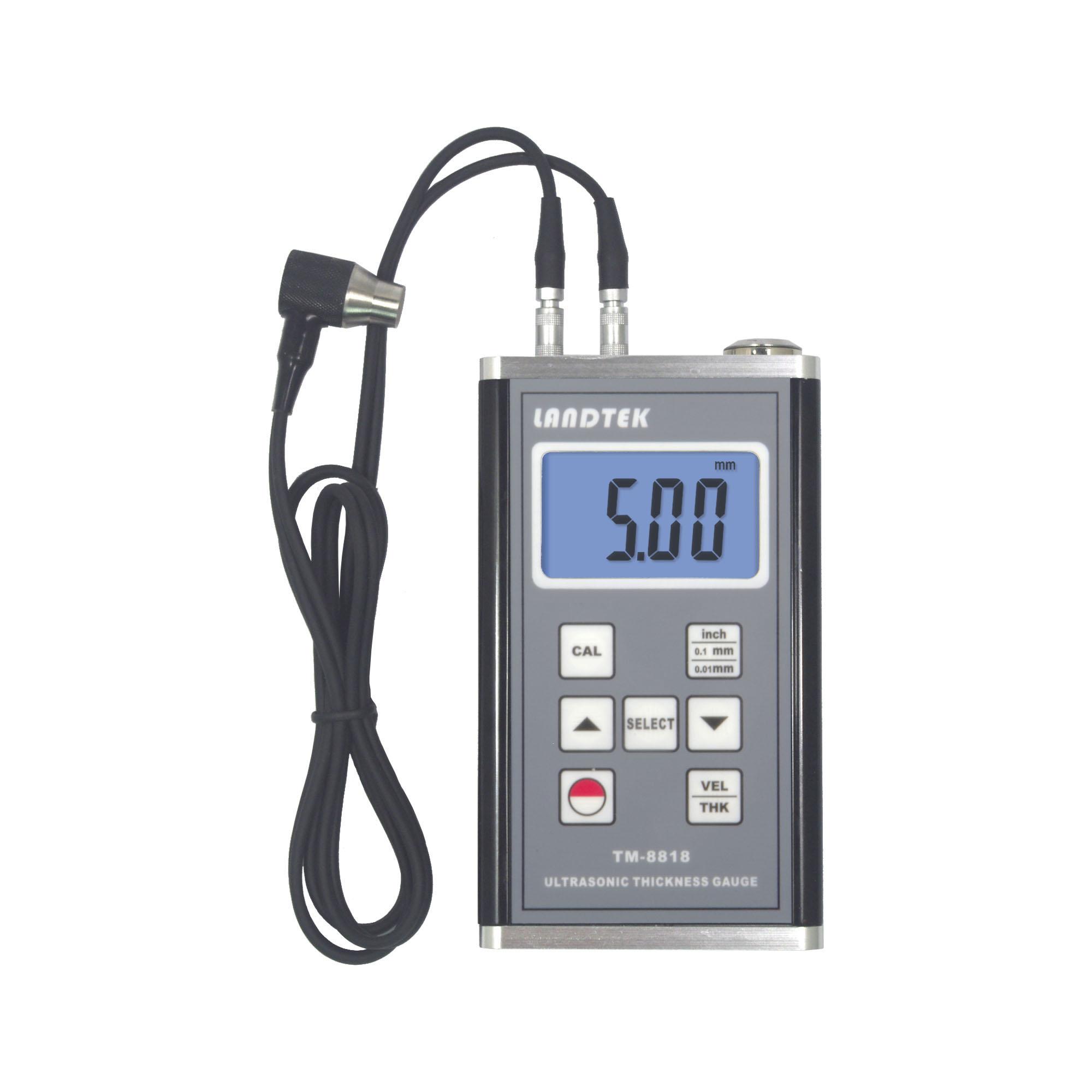 LANDTEK Ultrasonic Thickness Gauge TM-8818 Thickness Meter Range 0.75~400mm