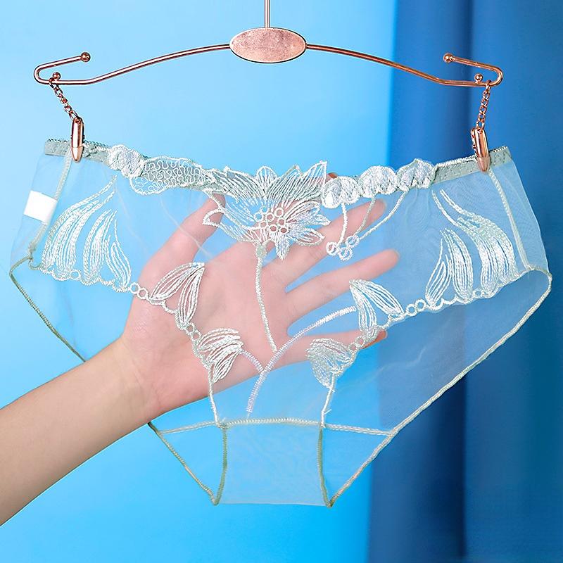 Sexy Spitzen-Slip für Damen – G-String-Unterwäsche mit niedriger Taille, solide ausgehöhlte Tangas