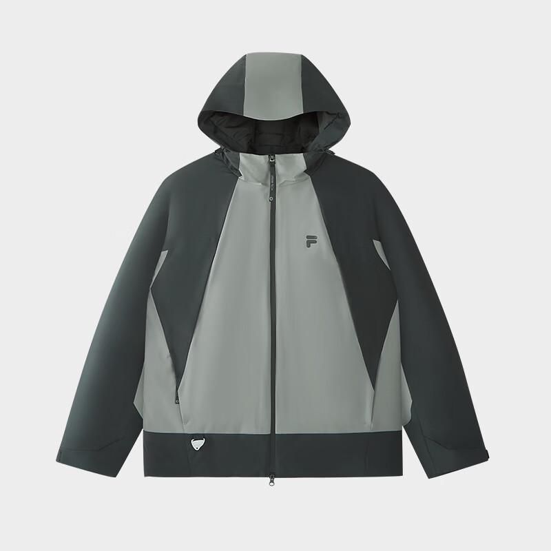 FILA FUSION Men s Color-block Hooded Padded Jacket XXL