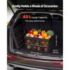 SucceBuy 45L Plastic Opvouwbare Opbergbakken 3 Pakken Houden 15 kg Per Bak Opvouwbaar met Handvatten Ruimtebesparend voor Huis Organiseren