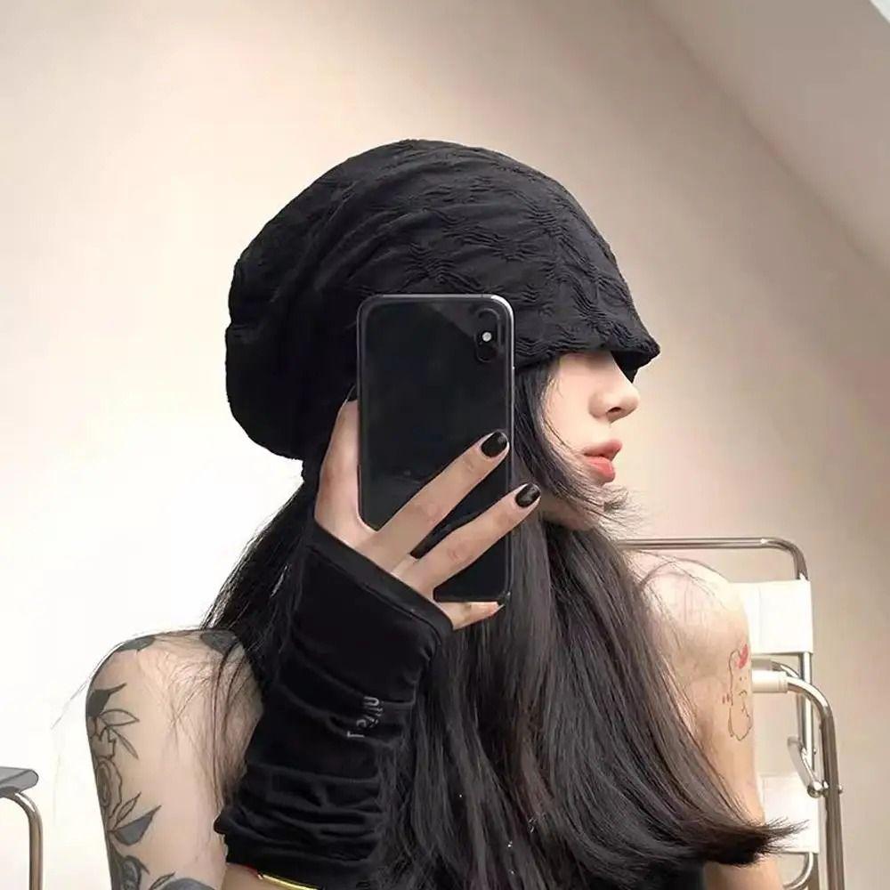 Slouchy Hat Night Sleep Cap Hair Care Hijab Turban Cap Big Head Beanie Hat  Spring Autumn