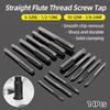 Screw Tap Drill Bit Set Thread Tap Straight Flute Taps Inch SAE Tap Drill Bits Machine Plug Tap Threading Tool Hand Tools