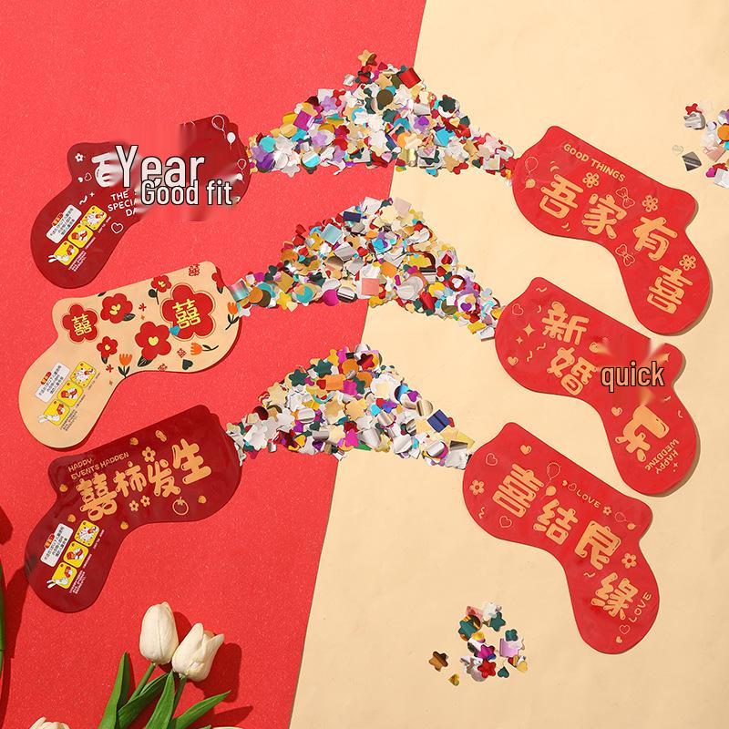Automatic Wedding Confetti Popper Stick – Perfect for Engagement Photos and Celebrations