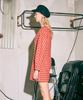 Near And Dear Holiday Check Mini Dress_Red