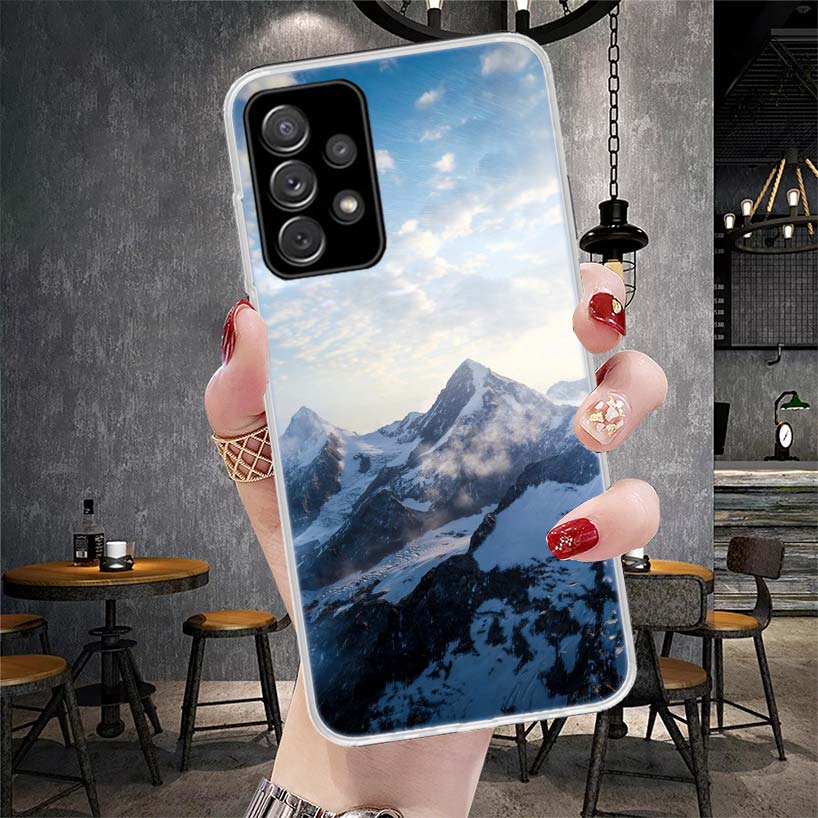 Mountain Peak Forest Soft Phone Case For Samsung Galaxy A13 A14 A15 A16 A17 A53 A54 A55 A56 A57 A33 A34 A35 A36 A37 A23 A24 A25