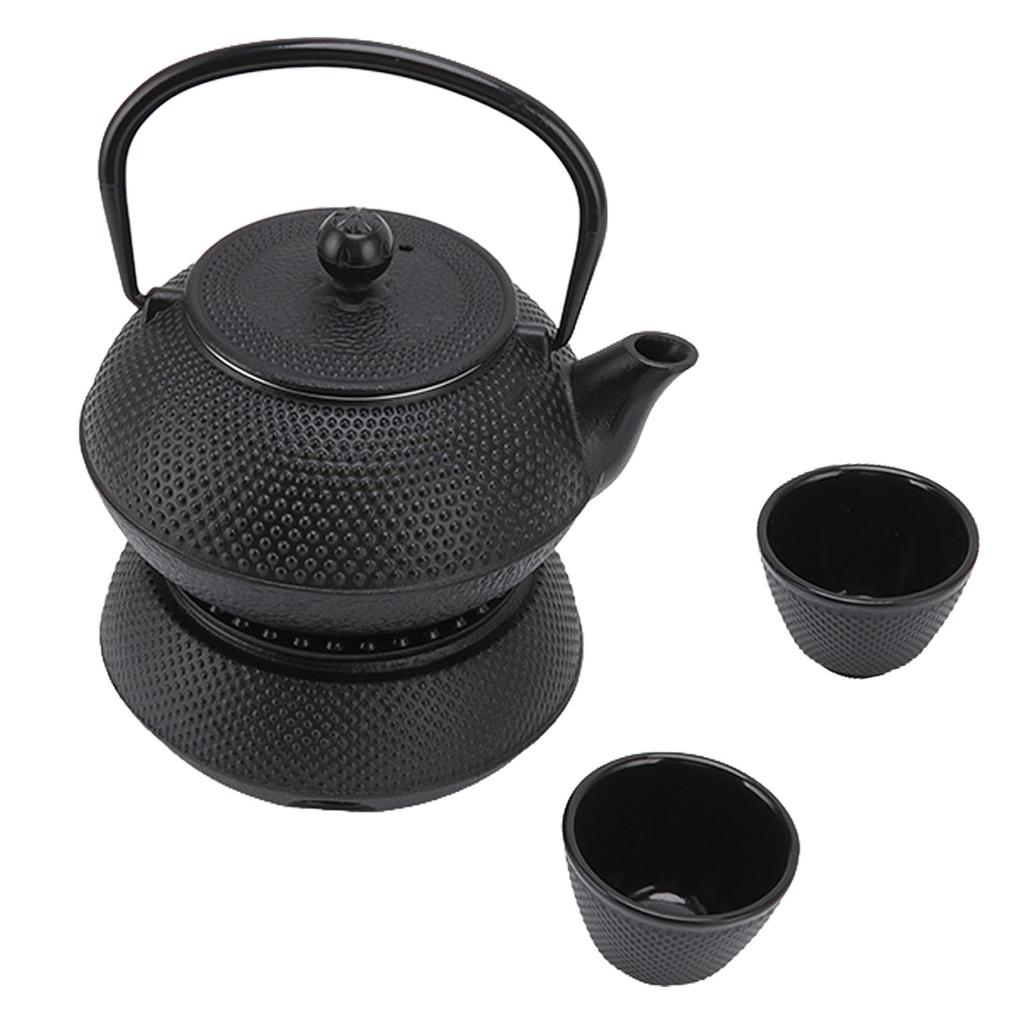 Cast Iron Kettle Set 800ml Energy Saving Cast Iron Highly Durable Luxurious Cast Iron Teapot with