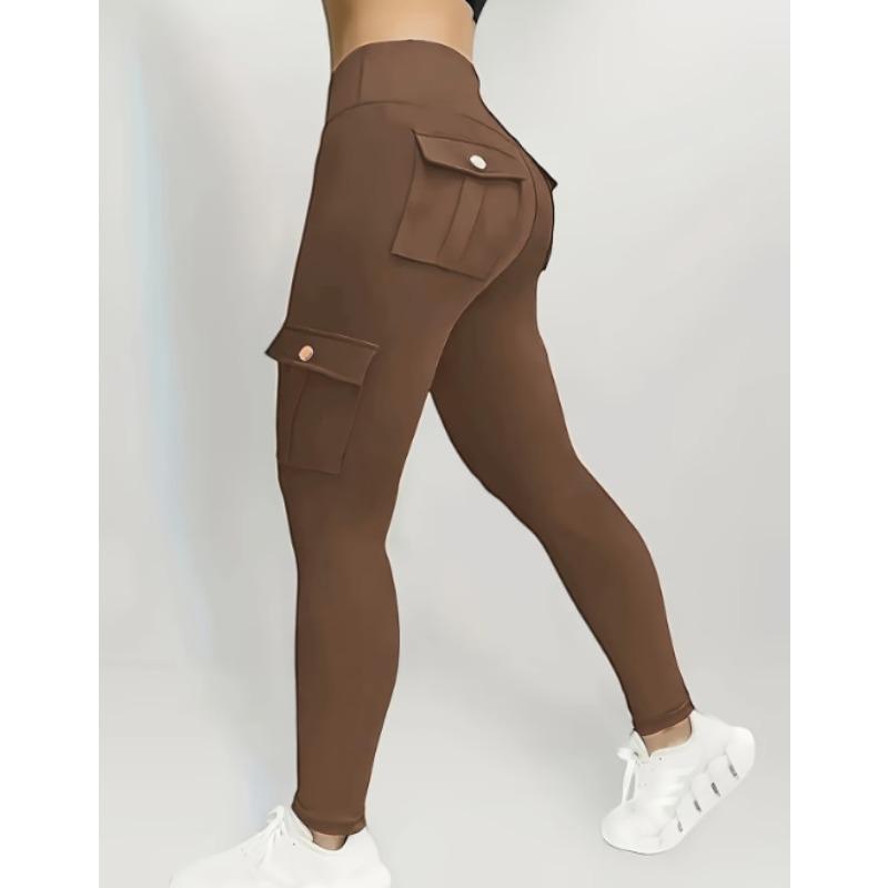 Pantaloni Corti Sportivi da Tasca per Primavera e Autunno, Pantaloni Casual da Yoga, Pantaloni a Cinque Punti da Donna, Leggings