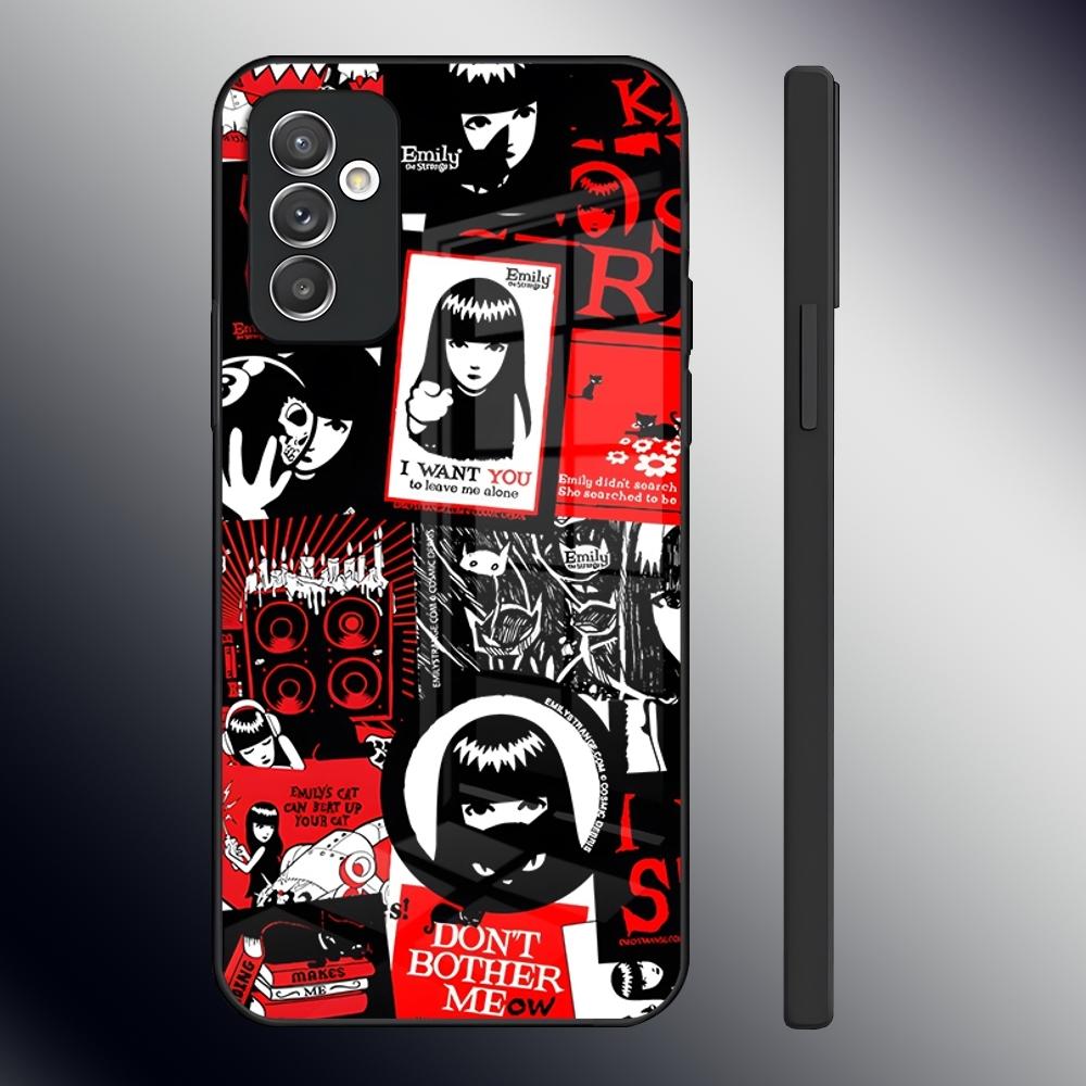 E-Emily The Strange Phone Case for Samsung S24 Ultra S23 S22 S20 Fe S21 Plus Galaxy A54 A34 A24 A53 M54 Note 20 Back Cover