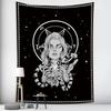 Goddess Hecate Tarot Divination Home Decor Witchcraft Tapestry Mandala Wall Decor Hippie Boho Moon Phase Tapestry Sofa Blanket