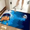 Tappetino per Pavimento P-Pocoyo a Cartoni Animati Tappetino Morbido in Flanella Adatto per Ingressi, Soggiorni, Camere da Letto e Bagni