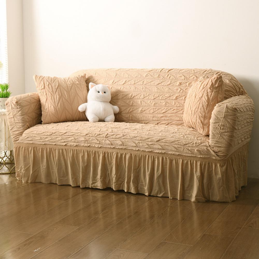 

Thick Stretch Bubble Fabric Slipcover Minimalist Design Full Coverage Sofa Cover single S size (90-140CM)