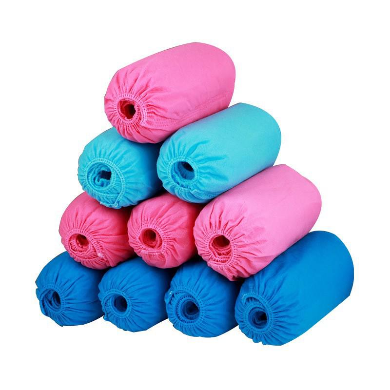 Disposable Non-slip Shoe Covers for Home and Student Use - Thick, Wear-resistant, Dustproof, Non-woven Indoor Foot Covers.