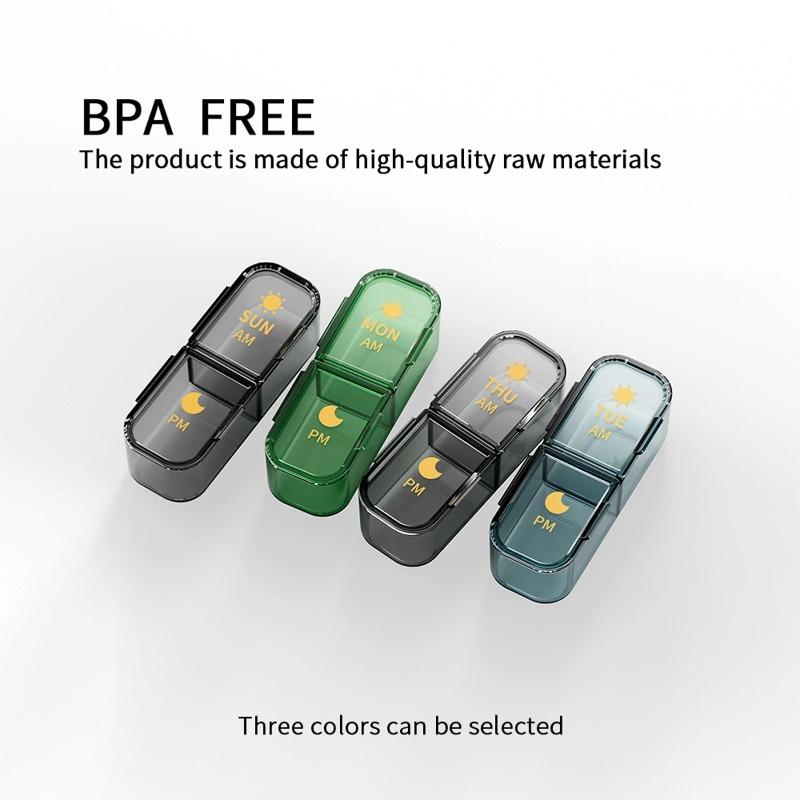 Portable Medicine Box 14 Cubes 21 Cubes Medicine Storage Dustproof Box Seven Days A Week