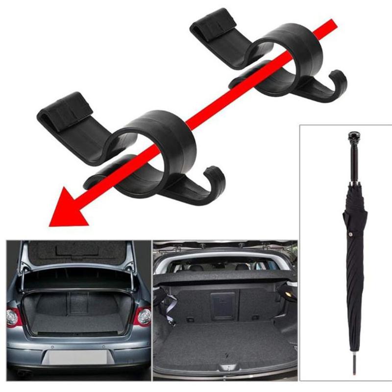 10Pcs Car Umbrella Holder Car Trunk Hook Umbrella Mount Plant Towel Hook Auto Accessories Universal Internal Storage Organizer