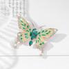 Dāma piespraude Tauriņa forma Rhinestone Dekors Pretslīdēšanas soma Mētelis Apkakle Cepure Šalle Dekorācija Apģērbi Piespraudes Ballīte Izlaiduma Līgava Kāzu Apģērbs Rotaslietas