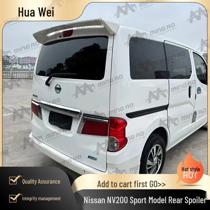 

Nissan NV200 Sport Model Rear Spoiler for Punch Installation Unfinished - Needs sanding and painting