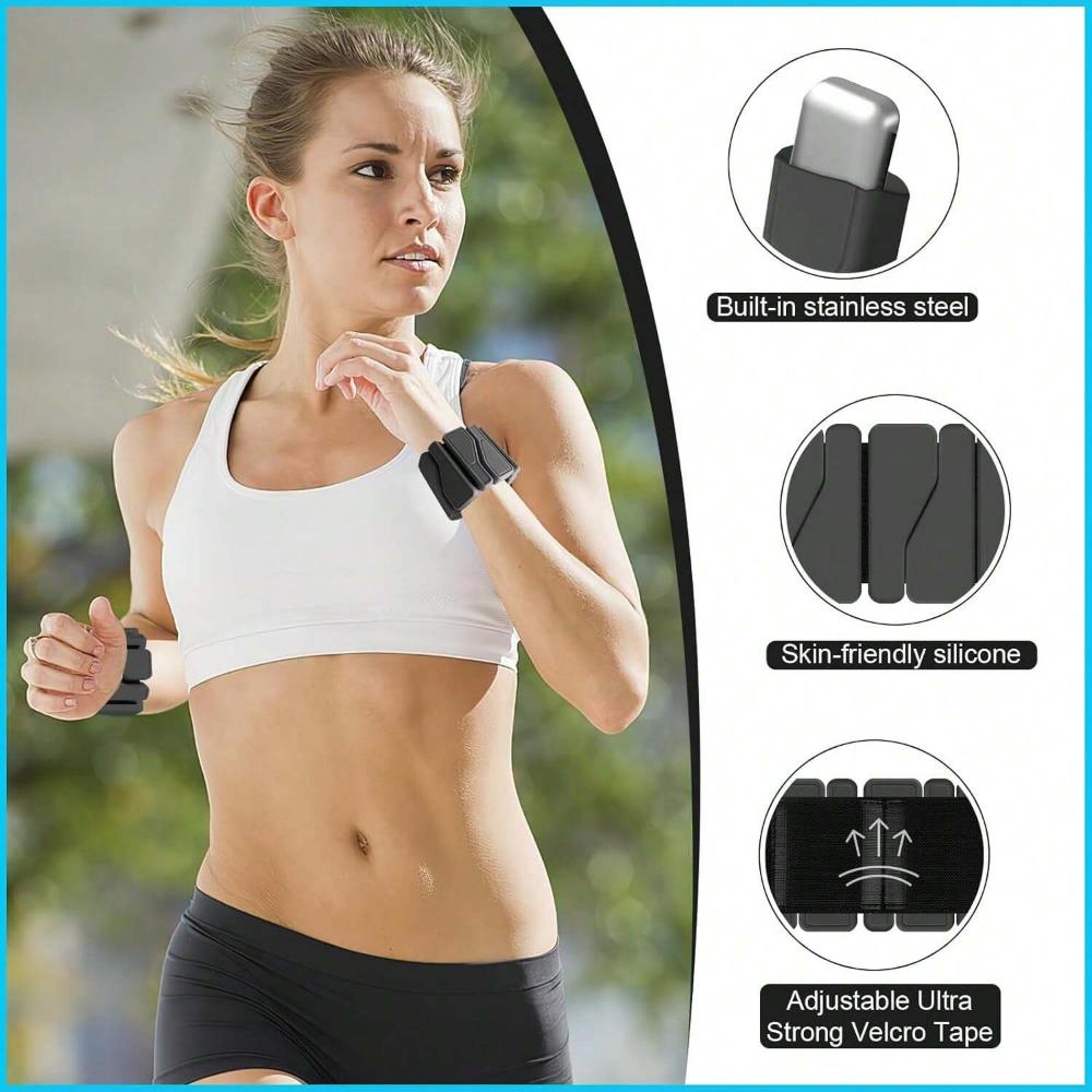 Pulseira de Fitness de Silicone com Suporte de Peso, Pulseira de Gravidade para Yoga e Corrida