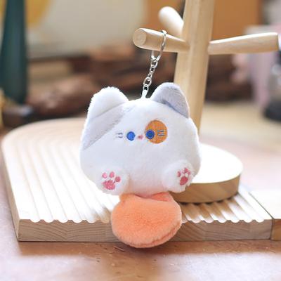 Kawaii Weiches Stofftier Kleine Katze Schlüsselanhänger Plüsch Tasche Auto Anhänger Schlüsselanhänger Diy Schmuckstück Kinder Stofftier Spielzeug