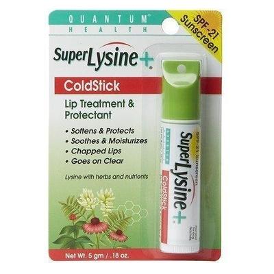 Super Lysine + ColdStick, Lip Treatment & Protectant 0.18 Oz