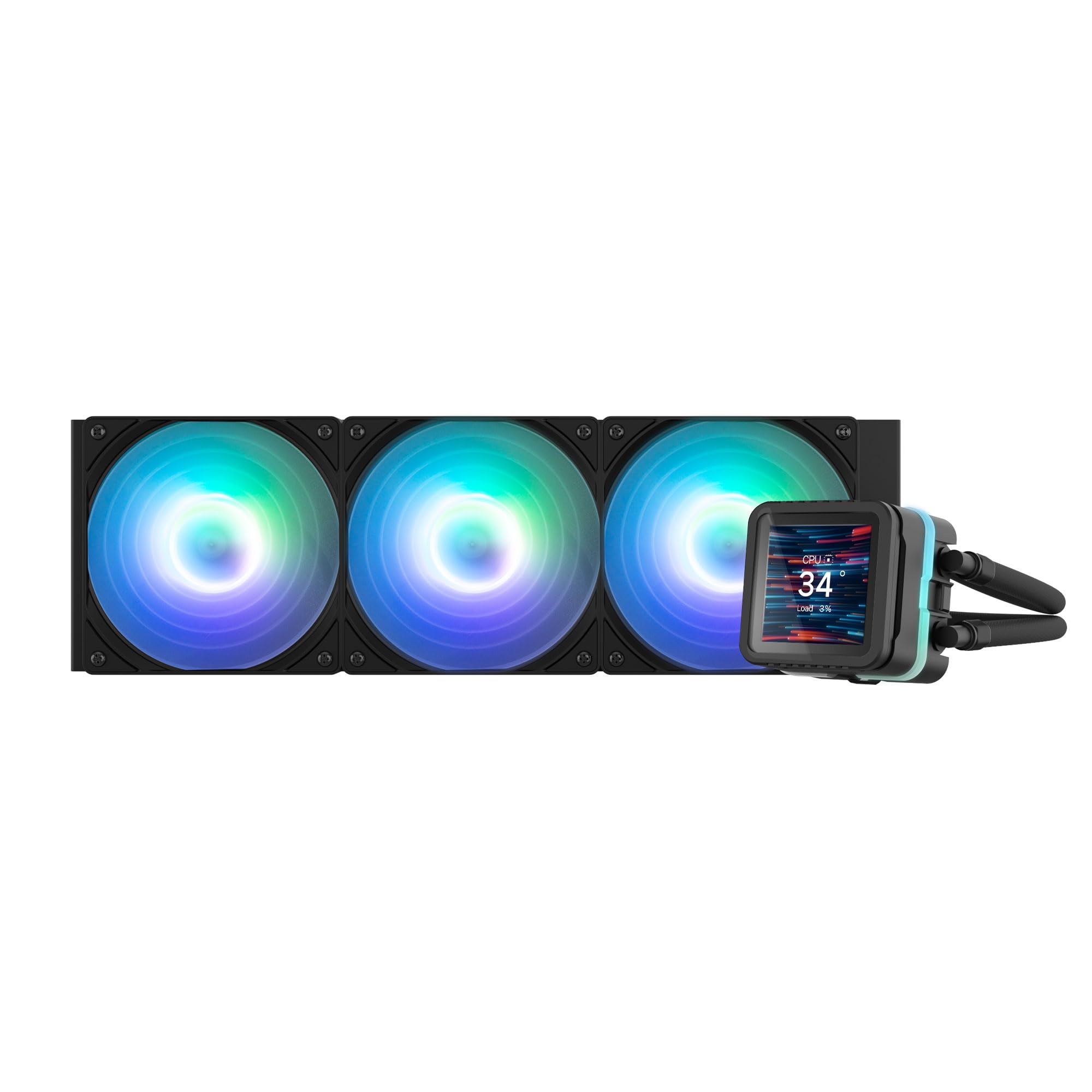 

ZALMAN ALPHA2 DS A36 Black inch IPS LCD Display 360mm Simple Water Cooling CPU Cooler Black HS1508 2.73 чорний