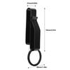 Belt Key Holder Stainless Steel Compact Quick Release Belt Key Clip with Key Ring for Police Law Enforcement Black