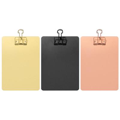 Metal Clipboard Writing Pad File Folders Document Holder School Office Stationery Supply 3 Colors