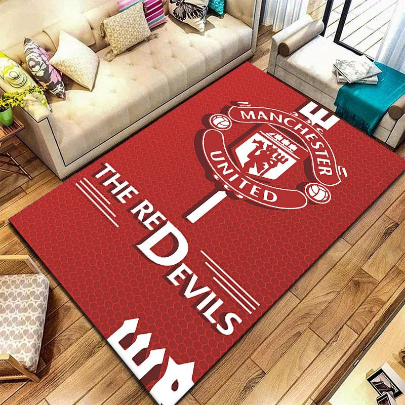 Manchester United F Carpet Rug for Living Room Bedroom Home Sofa Decoration,Kids play Non-slip Floor Mat