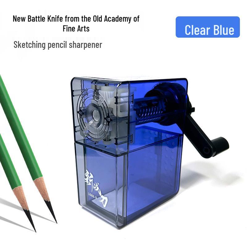 American Academy Hand-Cranked Pencil Sharpener for Sketch & Charcoal Pencils – Long Core & Special Automatic Sharpening