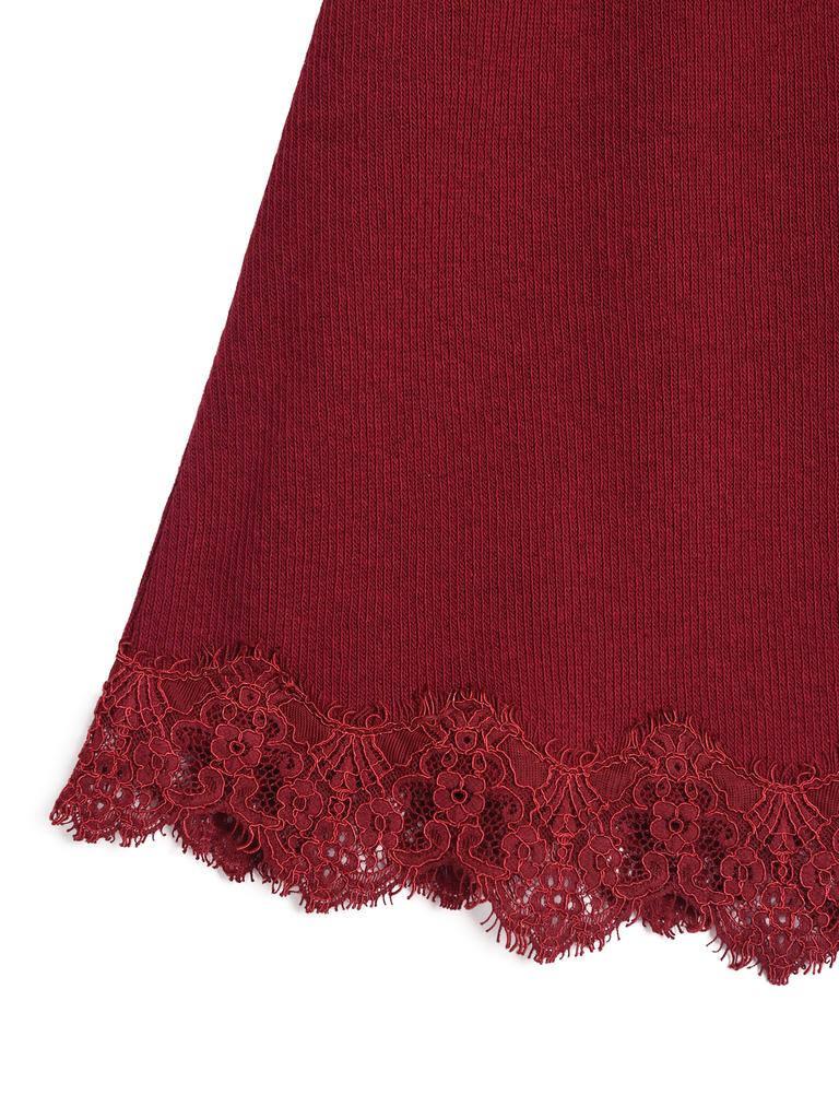 HETIT Cotton Long Lace Slip (Red)