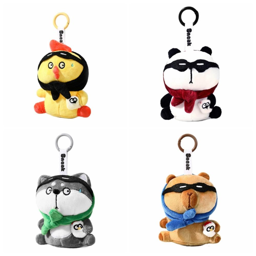 Ladrão Sentindo Capivara Pelúcia Chaveiro Pintinho Amarelo Animais Brinquedo de Pelúcia Chaveiro Decoração de Casa