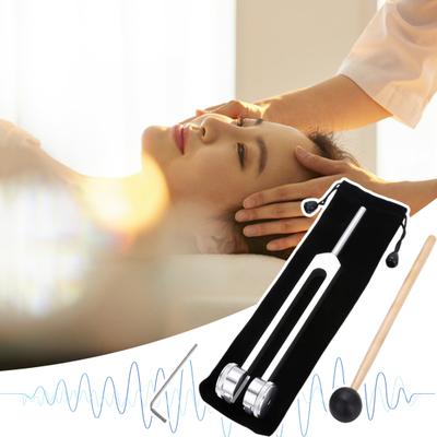 Diapasons Yousheng 128 Hz pour la guérison des chakras Diapason avec marteau Thérapie sonore Instrument de musique pour la guérison des chakras Médical