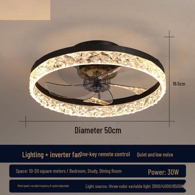 Dream Bubble Ceiling Fan Light with Remote