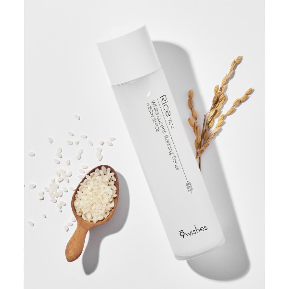 

9wishes [whitening Rice Bran 72 ] Rice 72 Refining Toner 150ml NONE