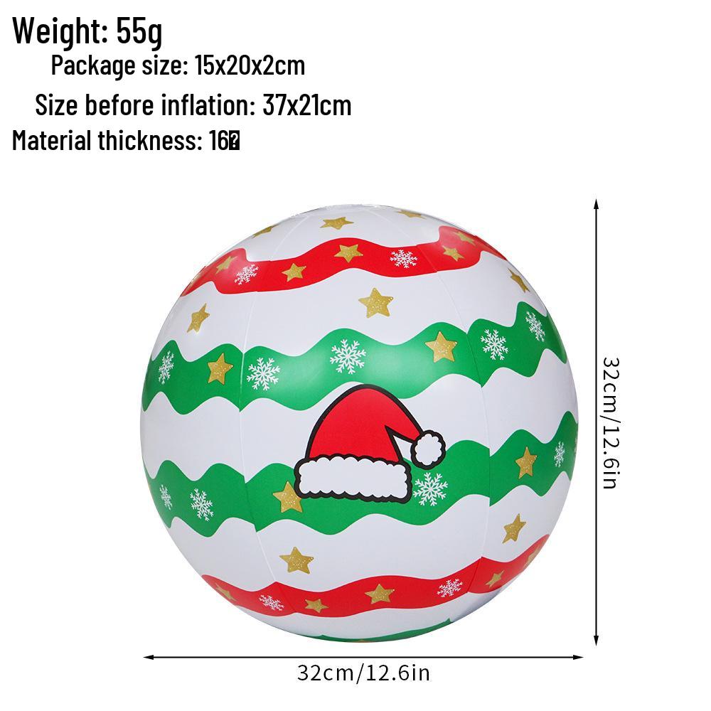 Transparent Glitter Sequin Inflatable Beach Ball - Cross-Border Advertising Balloon