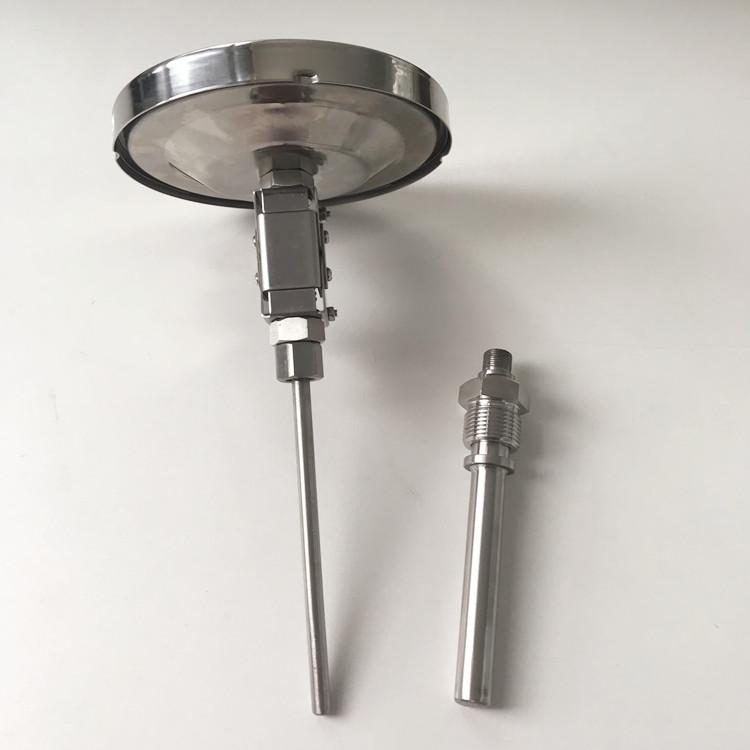 Haichen Factory Price  Adjustable Bimetal Stainless Steel IP65 Rated Thermometer Dial Gauge