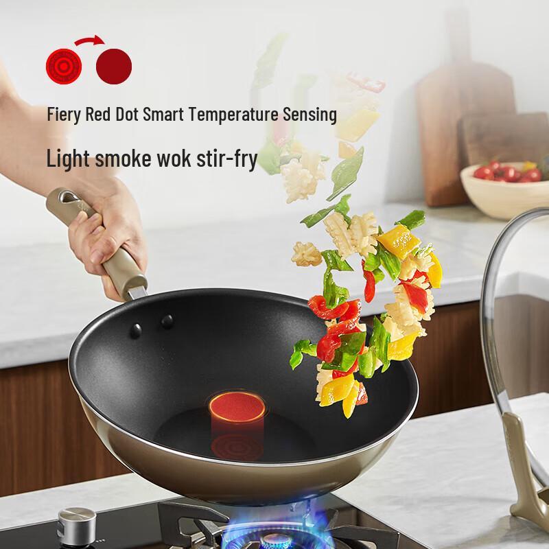 Supor TP2208E Fire Red Dot Non-stick 3-Piece Cookware Set