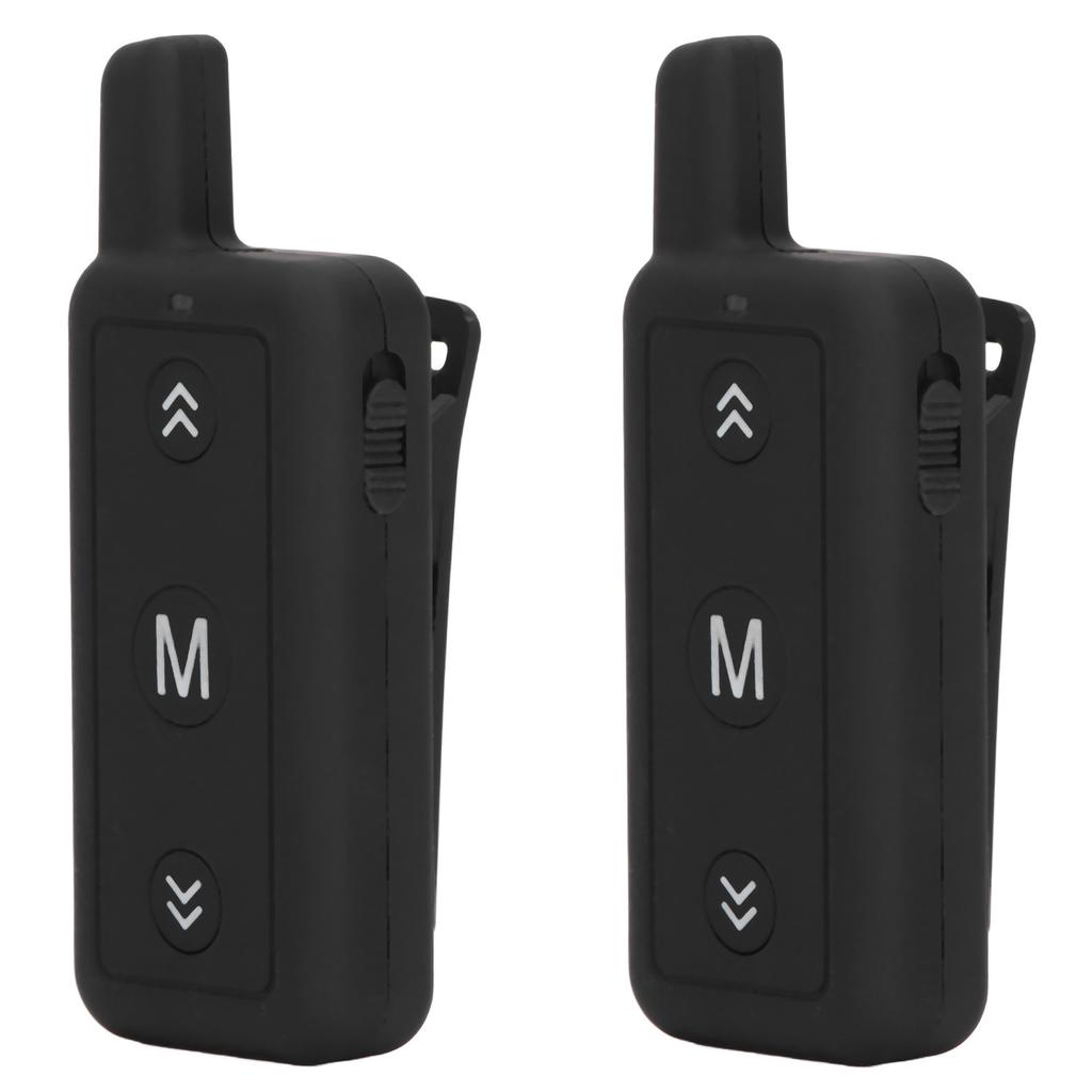 2 Pcs Mini Walkie Talkies Dual Band VHF UHF Compact Portable 2 Way Radios for Shopping Malls Bars