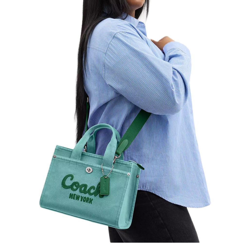 COACH Cargo Green Charm Tote Bag, Shopping Bag, Shoulder Bag, Crossbody Bag, Handbag Medium Women's Ivy CBG46-LHIVY