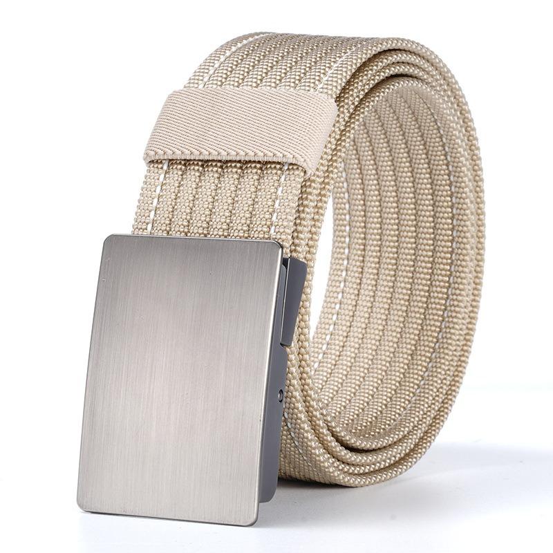 Men s automatic buckle belt - bestselling leather belt - lazy casual outdoor tactical pants belt 120cm