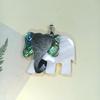 Handcrafted Cartoon Elephant Shell Pendant Jewelry For Kids And Teens