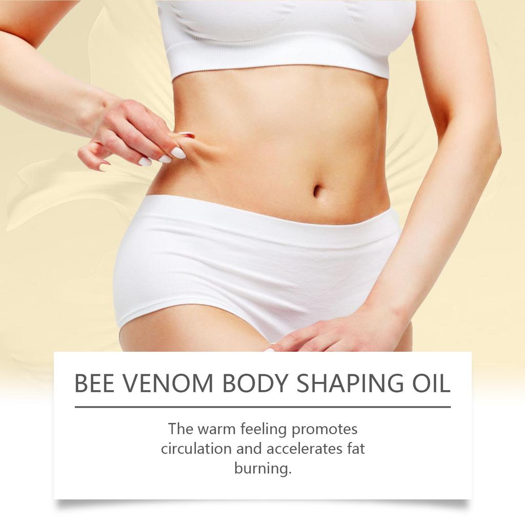 XIMONTH Bee Venom Body Sculpting Oil Tightens the Body and Abdomen, Shapes and Highlights Body Curves, and Lifts the Body, 15ml.