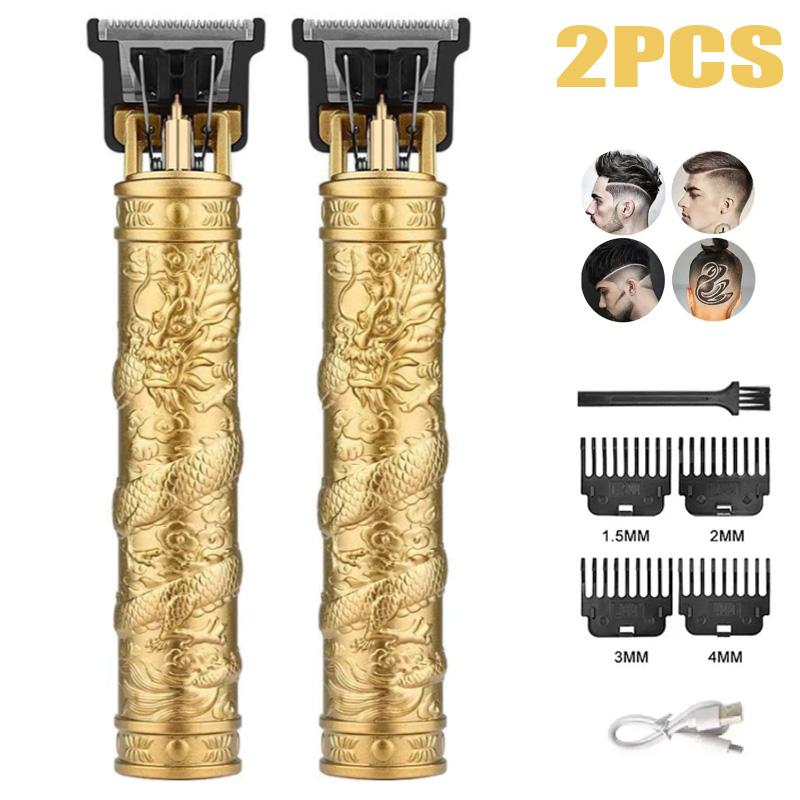 1-5PCS New T9 USB Charge Electric Hair Clipper Shaving Head Carving Electric Shaver Electric Pusher Hair Trimmer for Men Care