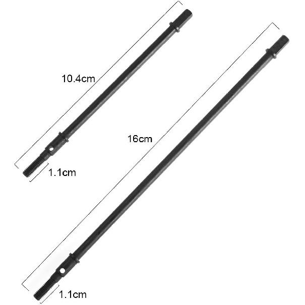 Steel Rear Axle CVD Drive Shafts for 1/10 RC Axial Wraith 90018 90048 RR10