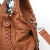 Women's Soft Leather Shoulder Bag Large Capacity Tote Bag Middle-aged Mother Crossbody Bag