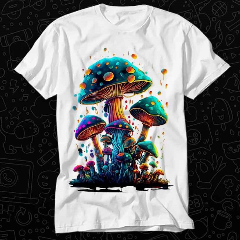 Psychedelic Magic Mushrooms Trippy LSD T Shirt 496