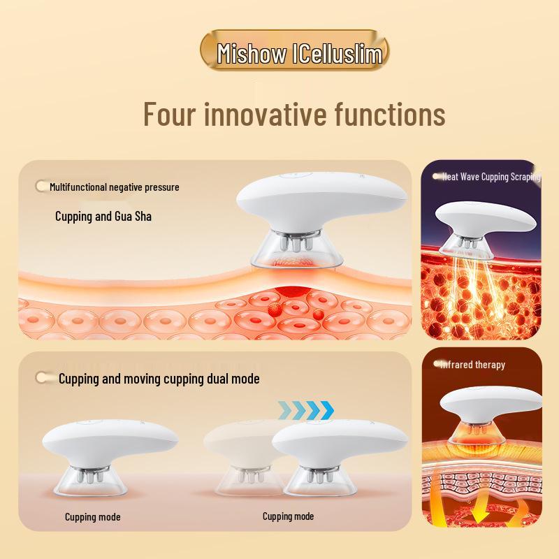 Многофункциональный электрический массажер с красным светом для лифтинга лица, моделирования тела и удаления жира
