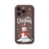 Merry Christmas Cartoon Snowmen Silicone Phone Case For iPhone 16 15 14 13 12 11 Pro Max XS Max X XR 8 7 Plus SE3 Soft Shockproof Bumper Back Cover
