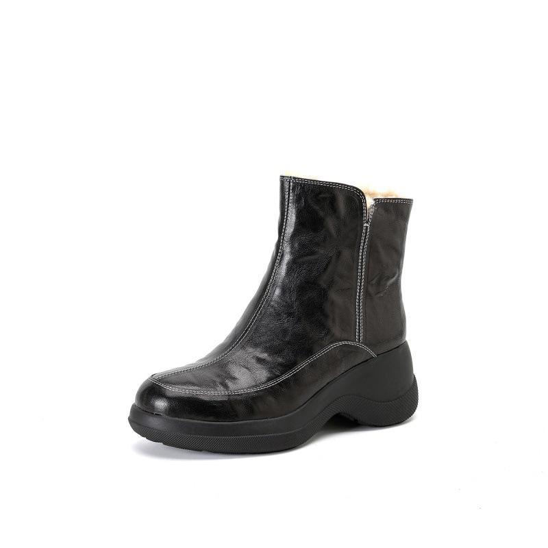 

Женские легкие удобные на толстой подошве морозостойкие теплые утепленные снегоступы нескользящие износостойкие повседневные для улицы доставка хлопковые сапоги 35 чёрный