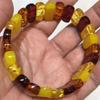 Natuurlijke Kleurrijke Barnsteen Armband Brede Armbanden Mannen Vrouwen Genezende Edelsteen Fijne Sieraden Echte Baltische Bloemen Barnsteen Armbanden